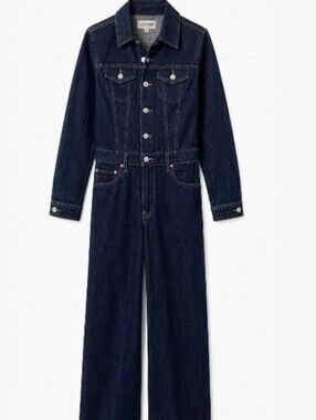 BE IN TREND WITH this LEVIS Jumpsuit. Dark Indigo Denim Jumpsuit